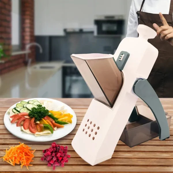 5 In 1 Mandoline Vegetable Slicer Food Chopper, Vegetable Cutter, Quick Fruit Dicer High Quality (random Color)