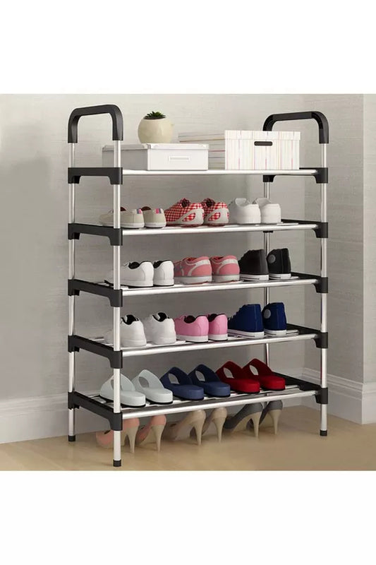 5 Layer Stainless Steel Layer Shoe Rack